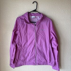 Columbia Women's Purple Windbreaker Jacket Size Large